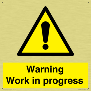 Warning Work in progress